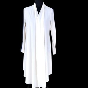 ROBIN Artizan Signature Off-white Open Front Drape Top (OS)